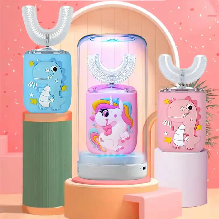 Children's U-Shaped Electric Toothbrush with Soft Brush Head