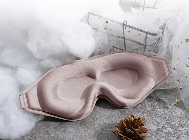 3D Memory Foam Block Out Light Sleeping Mask Eyepatch