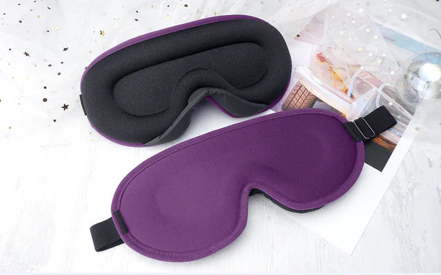 3D Memory Foam Block Out Light Sleeping Mask Eyepatch