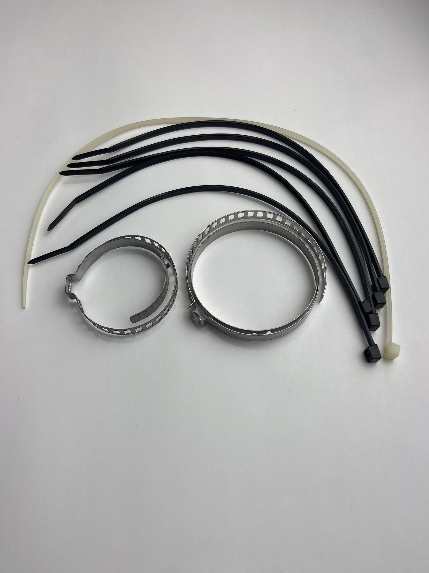 Axle boot clamps and zip ties