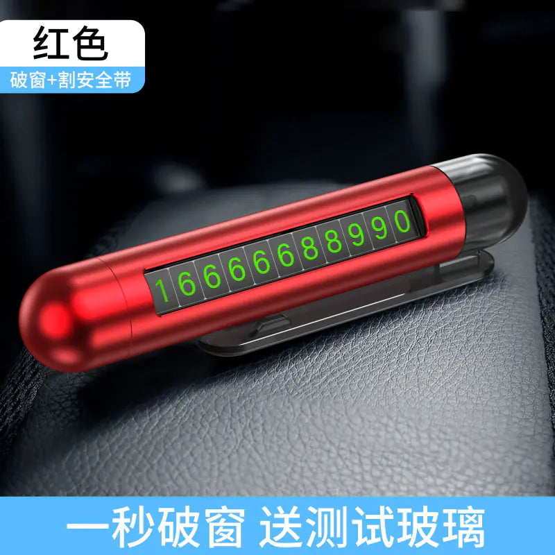 3-in-1 Mini Car Safety Hammer with Multifunctional Features