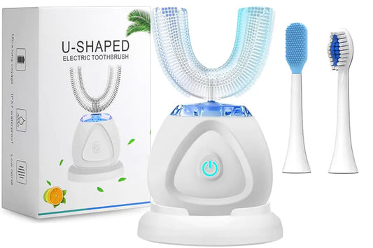 EITVLAGE 360 Ultrasonic Toothbrush Automatic Toothbrush Auto Sonic Toothbrush Teeth whitening Brush with Timer & Wireless Charging 360° Ultrasonic Electric Toothbrush for Adult